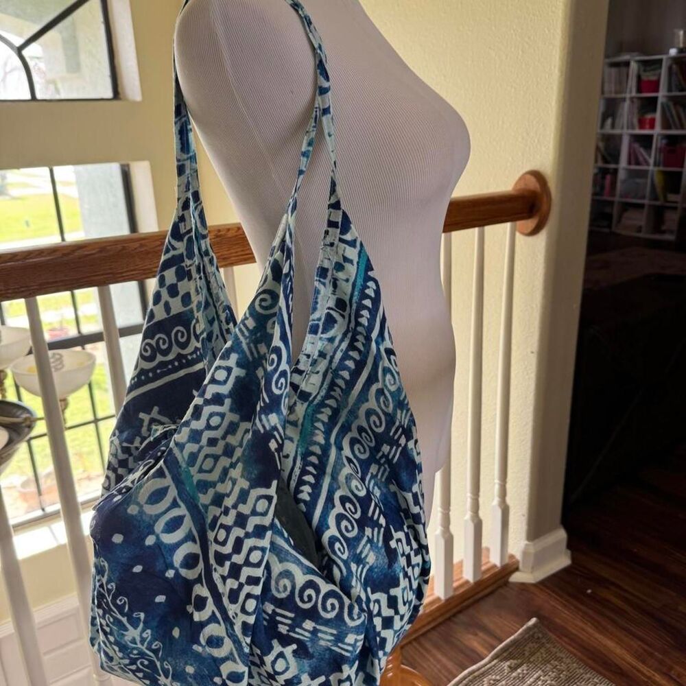 Women's Blue Bag boho shoulder bag